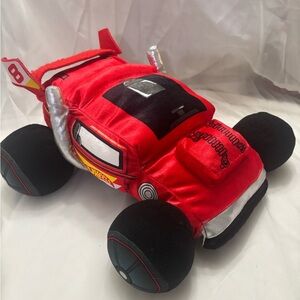 Hot Wheels Red Plush Car Pillow 14” Mattel 2018 Franco Racing Cuddle Toy